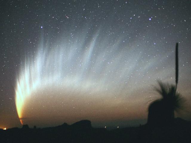 The Magnificent Tail of Comet McNaught