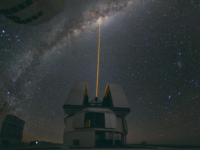 A Laser Strike at the Galactic Center