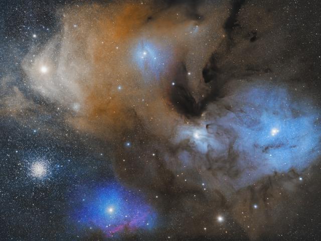 The Colorful Clouds of Rho Ophiuchi