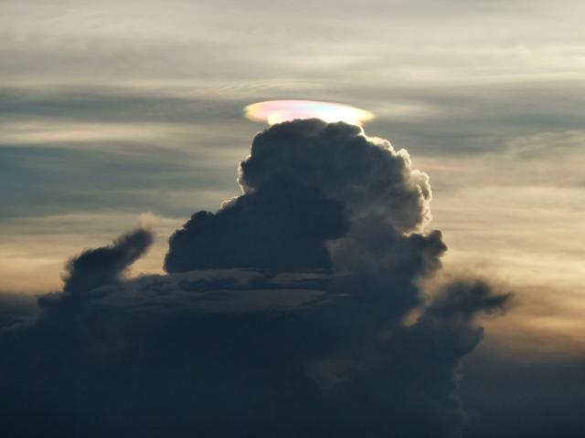 A Rainbow Pileus Cloud over Zimbabwe
