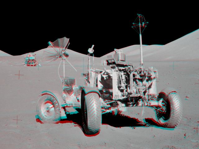 Apollo 17 VIP Site Anaglyph