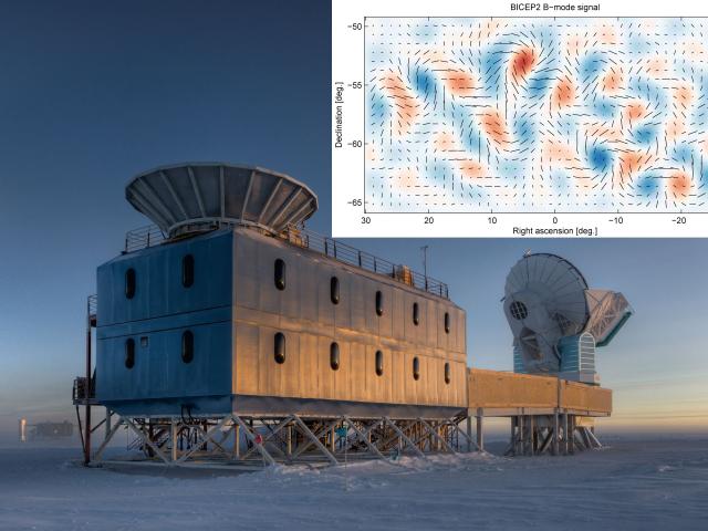Cosmic Microwave Map Swirls Indicate Inflation