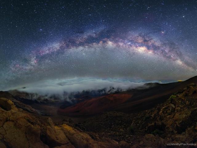 Clouds and Crosses over Haleakala