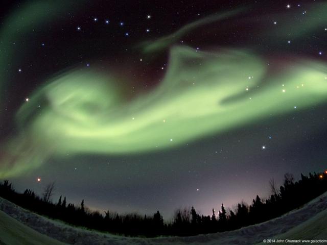 Aurora Dog over Alaska