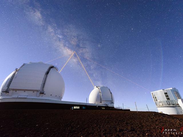 Four Lasers over Mauna Kea