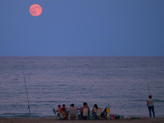 Alicante Beach Moonrise