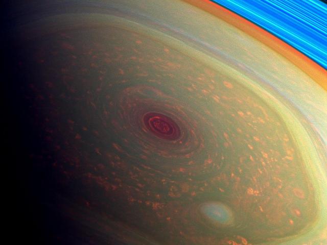 Saturn’s Swirling Cloudscape