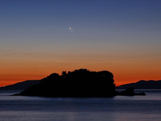 Venus and Jupiter at Dawn