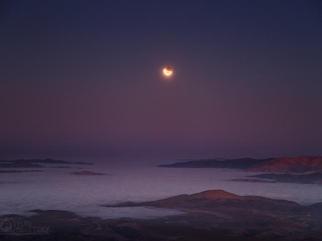 Eclipse at Moonset