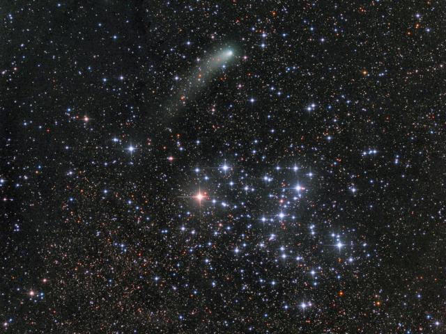 Messier 6 and Comet Siding Spring