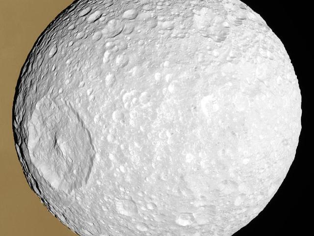 Mimas: Small Moon with a Big Crater
