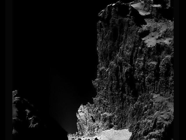 The Cliffs of Comet Churyumov Gerasimenko