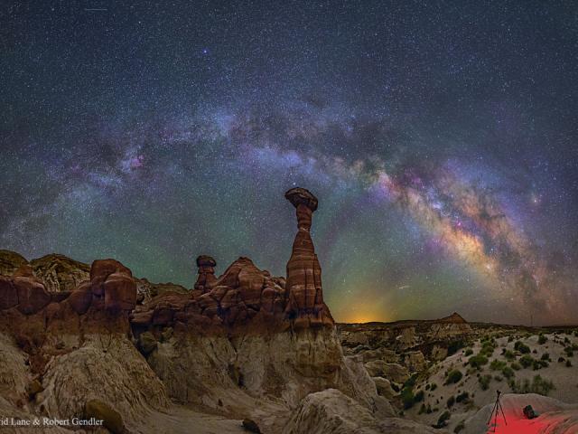 The Milky Way Over the Arizona Toadstools