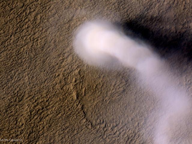 A Dust Devil on Mars
