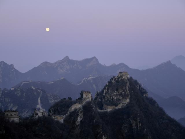 The Great Wall by Moonlight