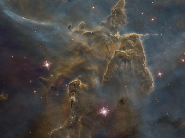Mystic Mountain Dust Pillars