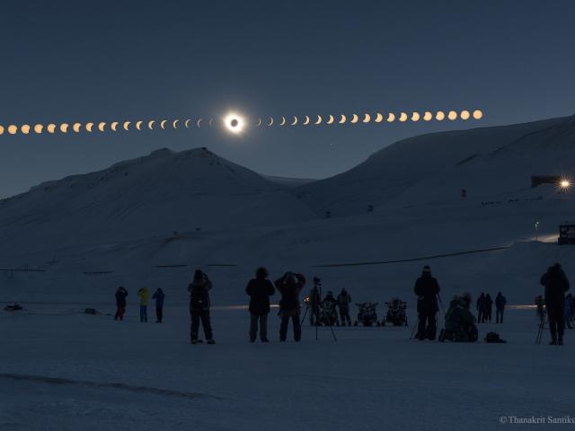 Total Solar Eclipse over Svalbard