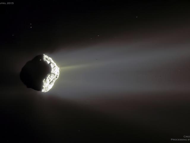 Comet Churyumov Gerasimenko in Crescent