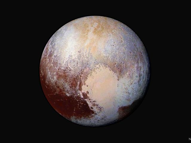 Pluto in Enhanced Color