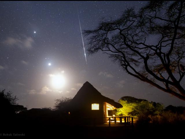 Kenya Morning Moon, Planets and Taurid