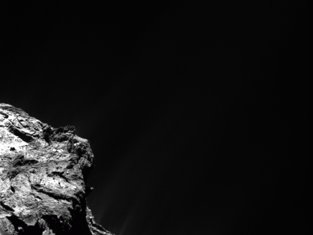 A Sudden Jet on Comet 67P