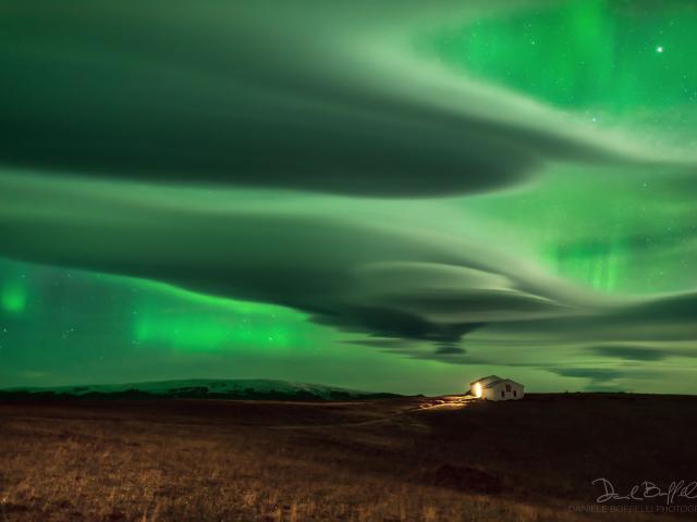 Aurora over Clouds