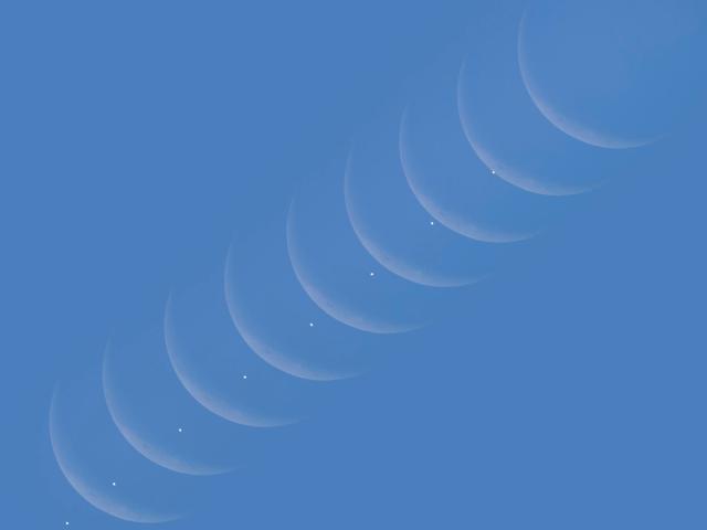 Daytime Moon Meets Morning Star