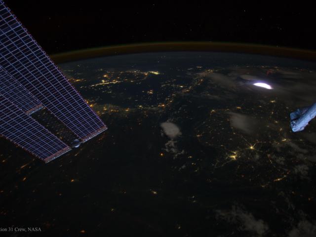 A Dark Earth with a Red Sprite