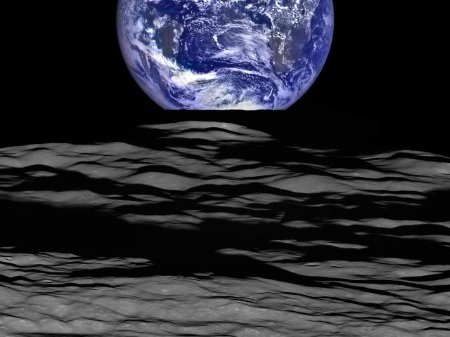 Earthset from the Lunar Reconnaissance Orbiter