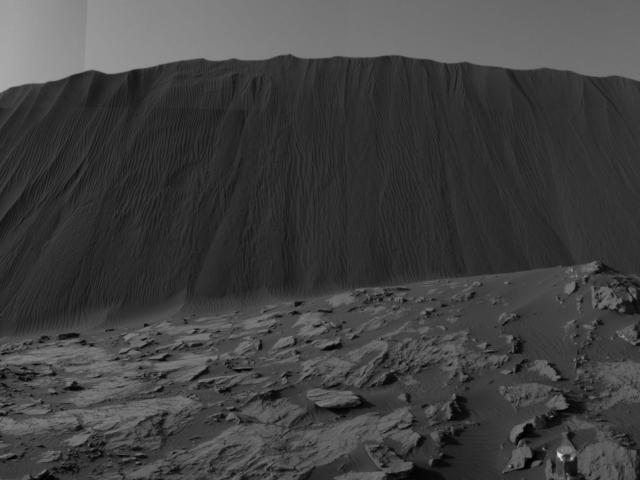 A Dark Sand Dune on Mars