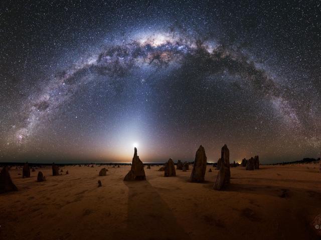 Milky Way over the Pinnacles in Australia