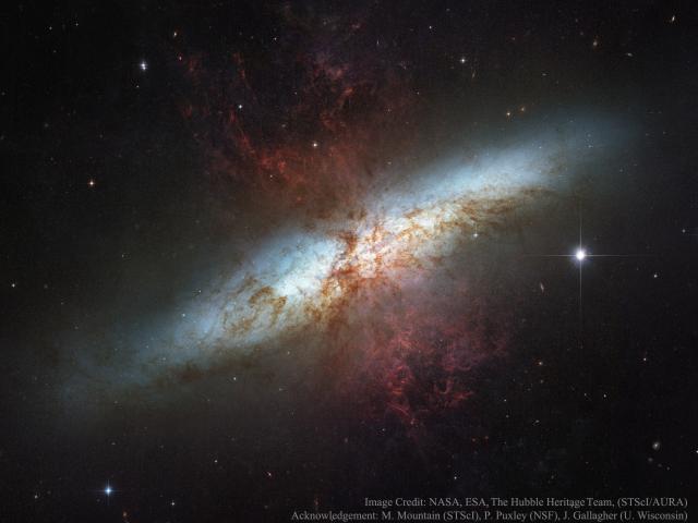 M82: Galaxy with a Supergalactic Wind