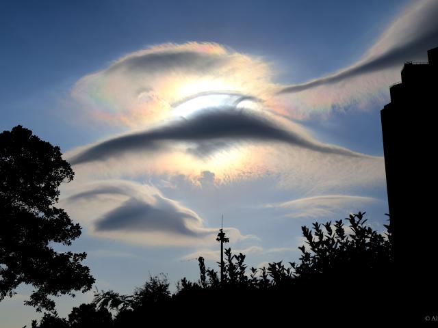 Unusual Clouds over Hong Kong