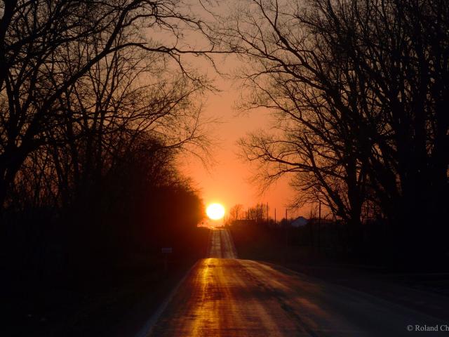 A Picturesque Equinox Sunset