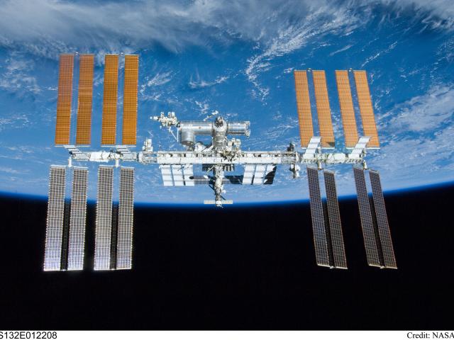 The International Space Station over Earth