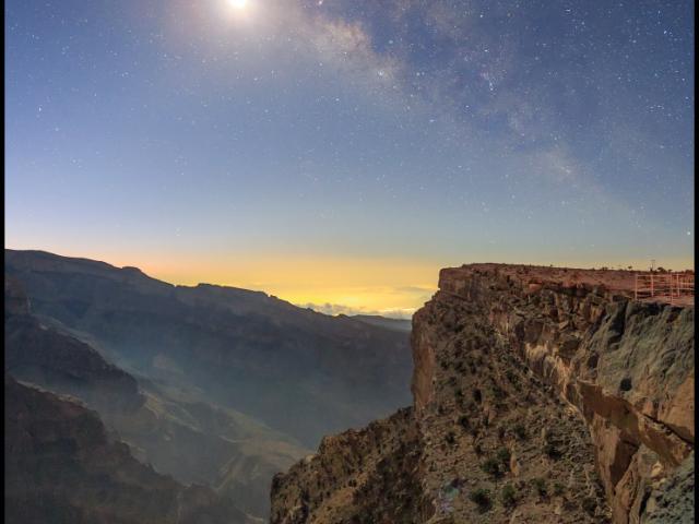 Milky Way in Moonlight