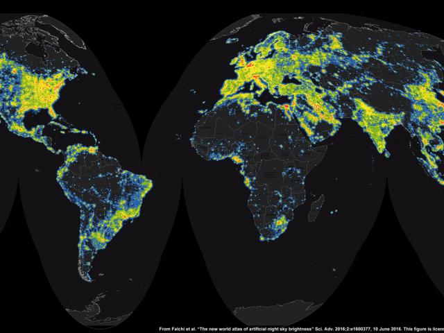 The New World Atlas of Artificial Sky Brightness