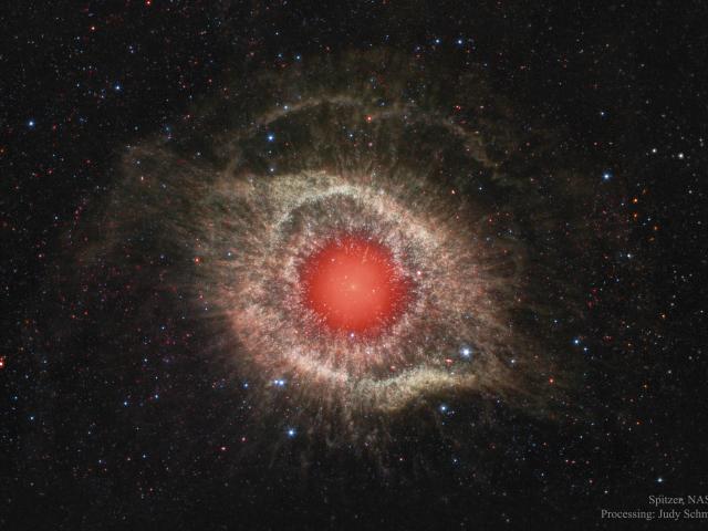 The Helix Nebula in Infrared