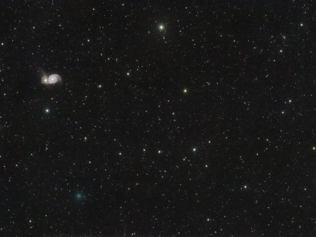 Whirlpool with Comets