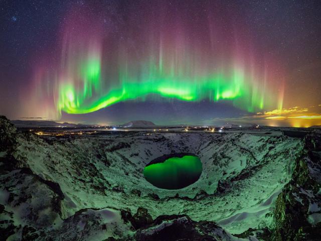 Colorful Aurora over Iceland