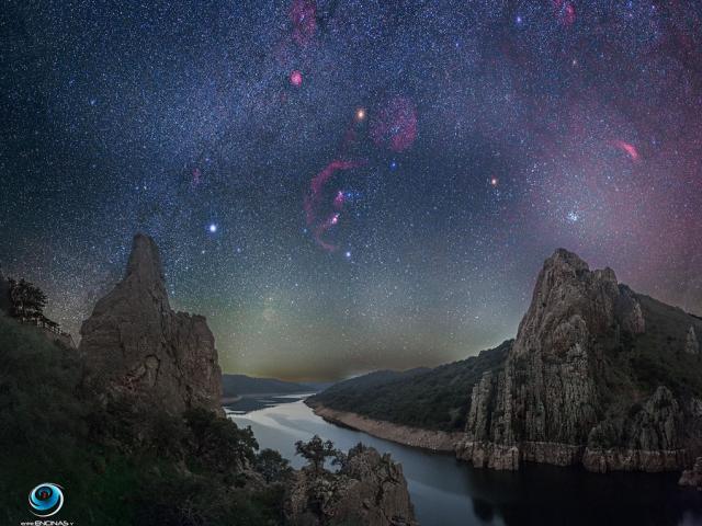 A Dark Winter Sky over Monfrage National Park in Spain