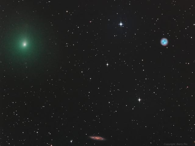 The Comet, the Owl, and the Galaxy
