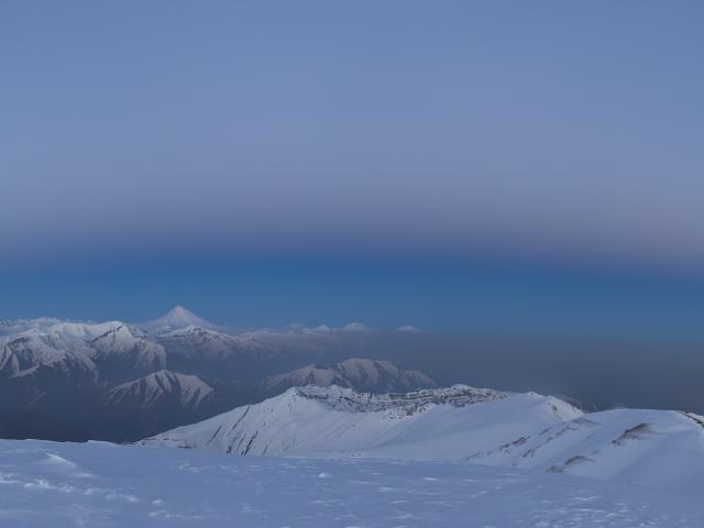 Earth Shadow over Damavand