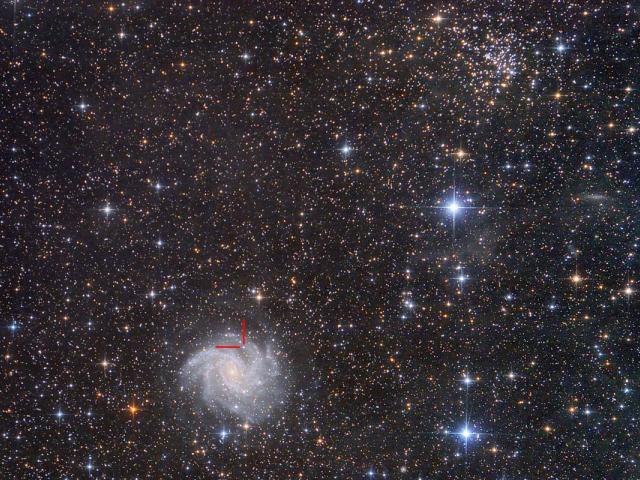 Star Cluster, Spiral Galaxy, Supernova