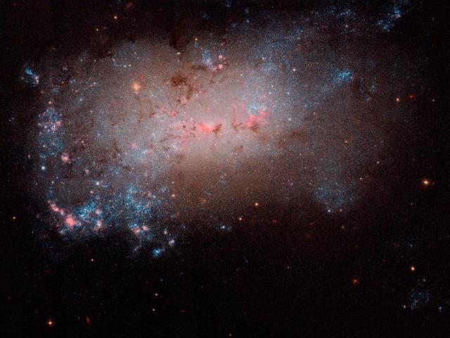 NGC 4449: Close up of a Small Galaxy
