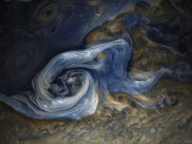 Juno Spots a Complex Storm on Jupiter