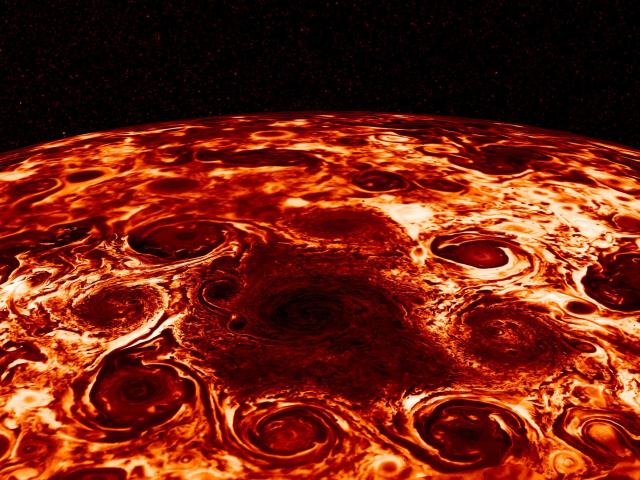 Cyclones at Jupiter s North Pole