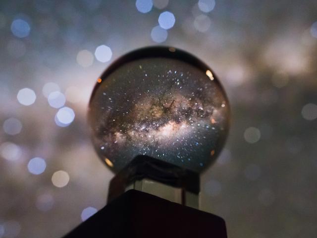 Galaxy in a Crystal Ball