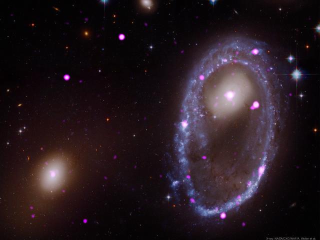 Cosmic Collision Forges Galactic Ring