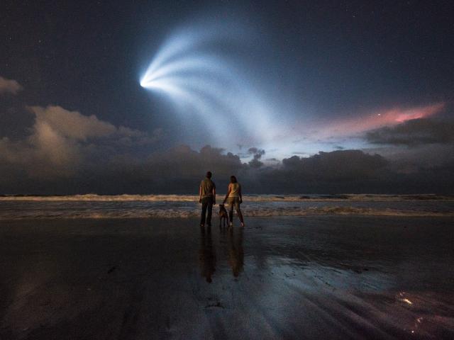 Skygazers on the Beach